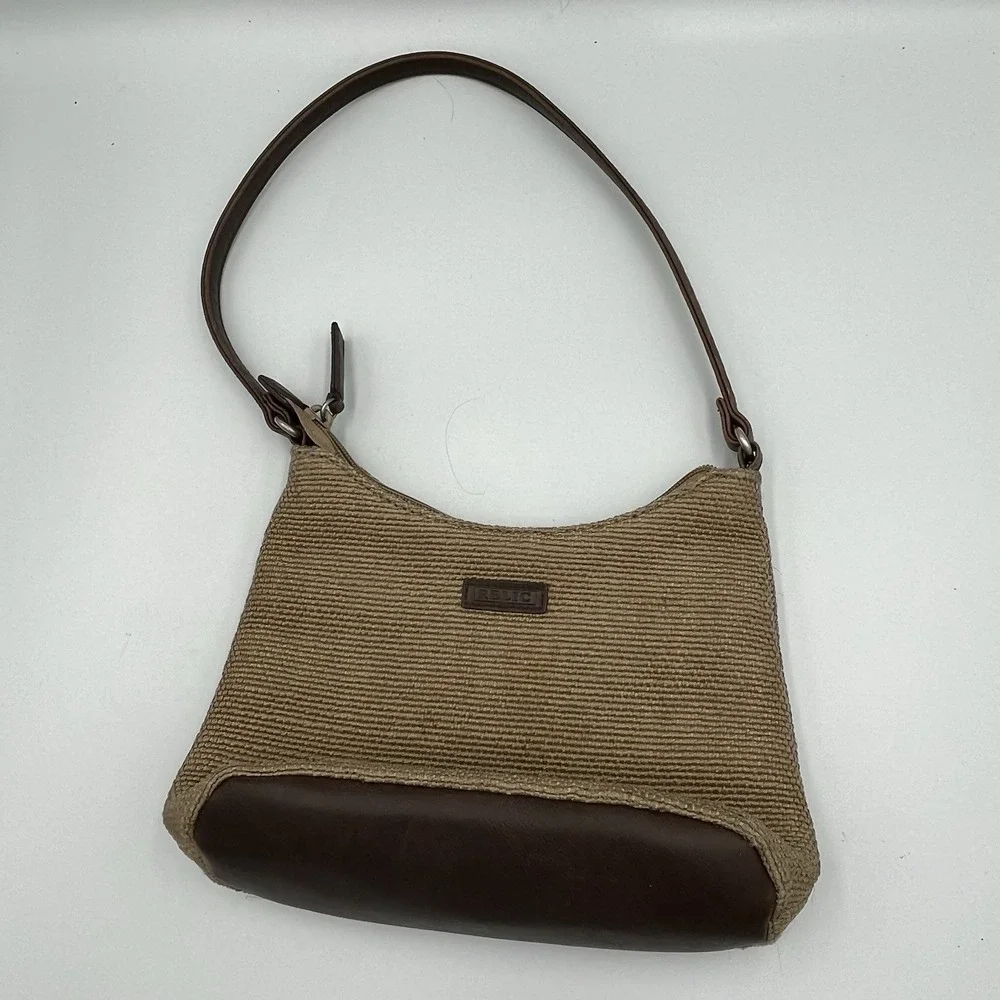 Vintage‎ Relic Purse Tan Brown Woven Boho Festival Retro 90s Vibes Minimalistic